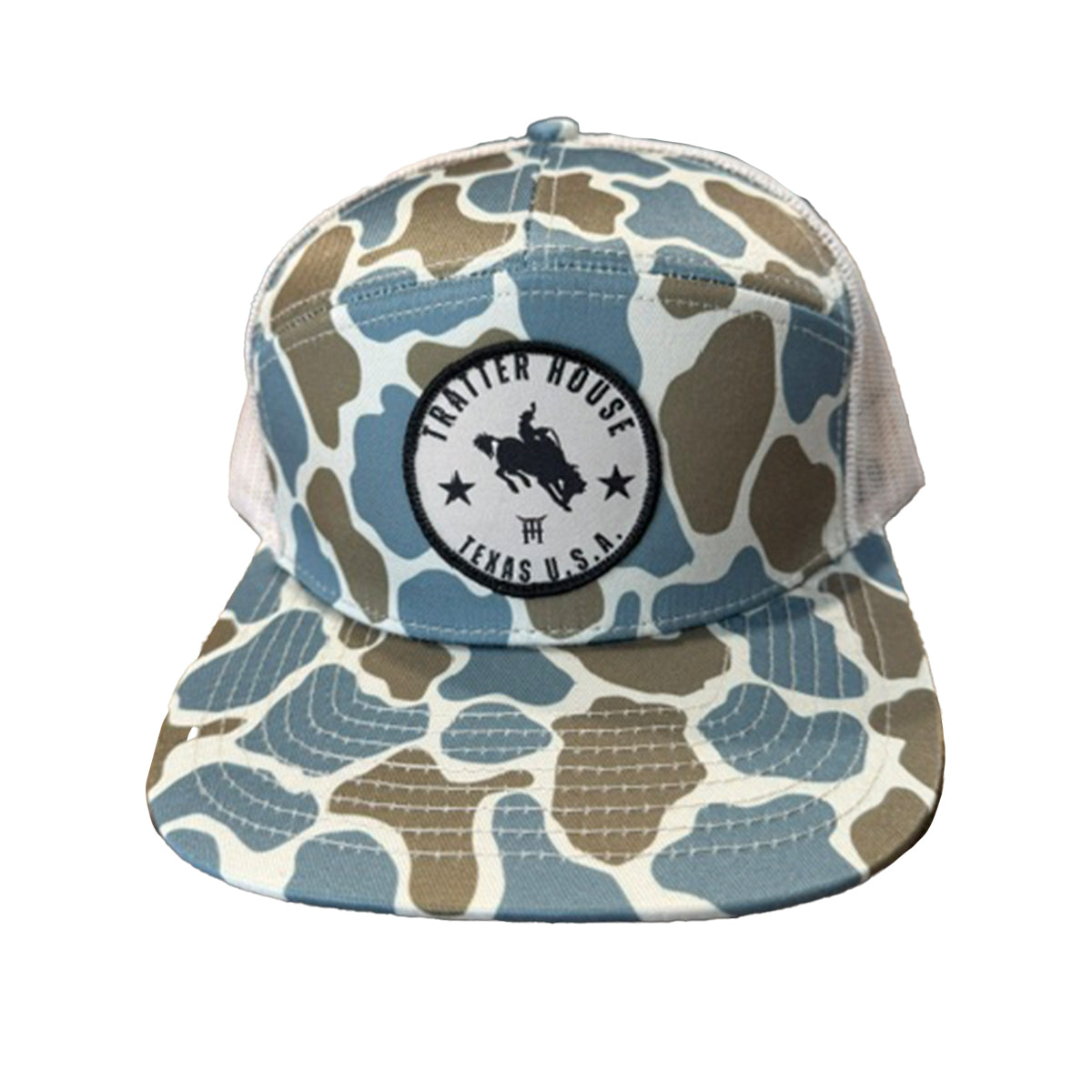 Tratter House Camo Flat Bill Trucker Snapback