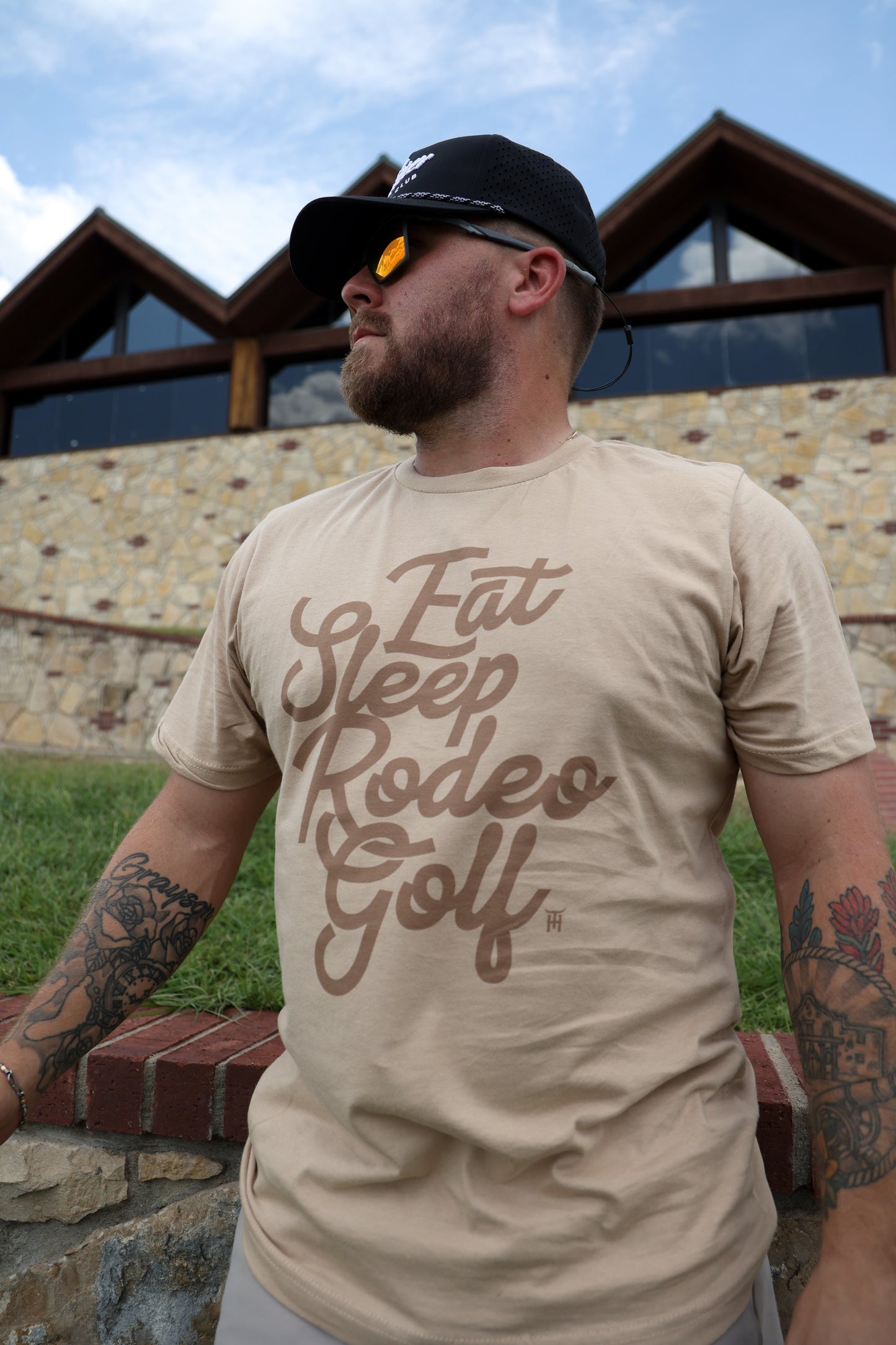 Eat Sleep Rodeo Golf Tee