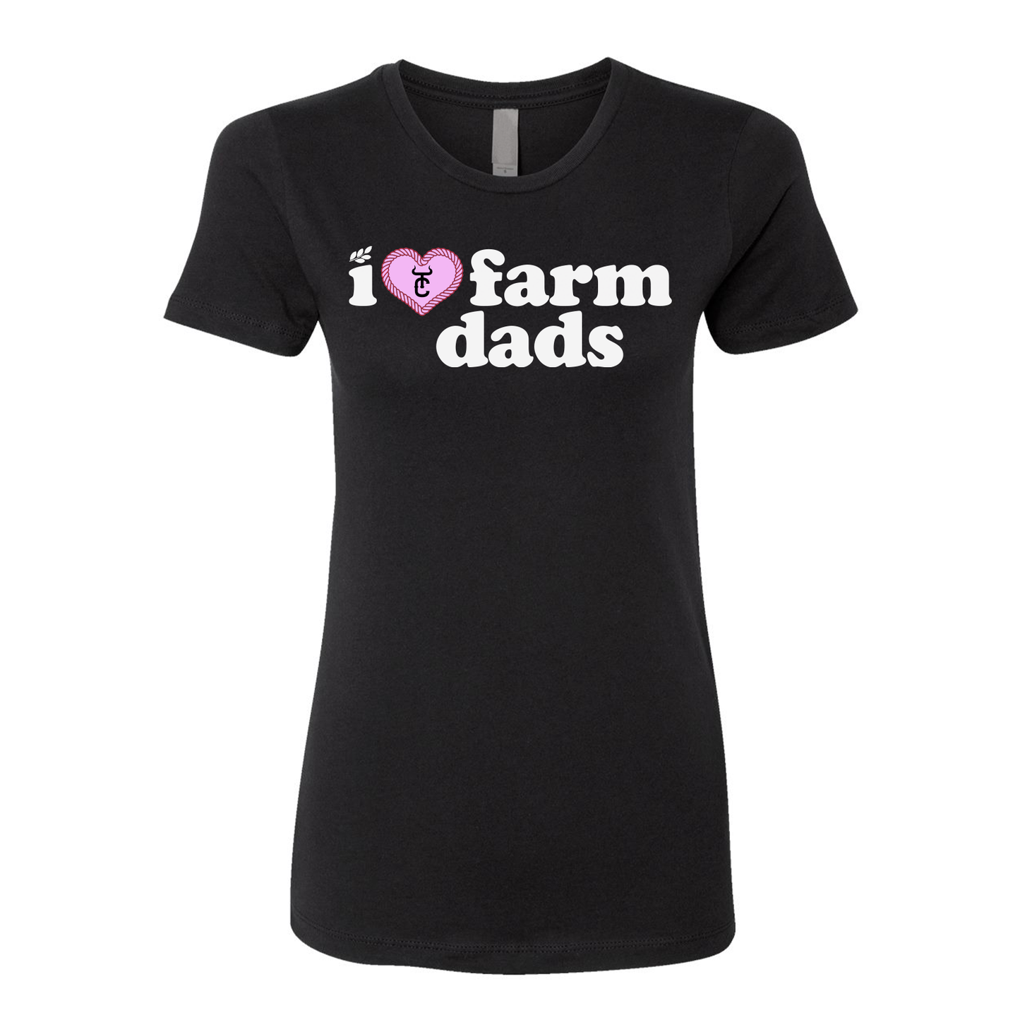 I Love Farm Dads Women's Tee