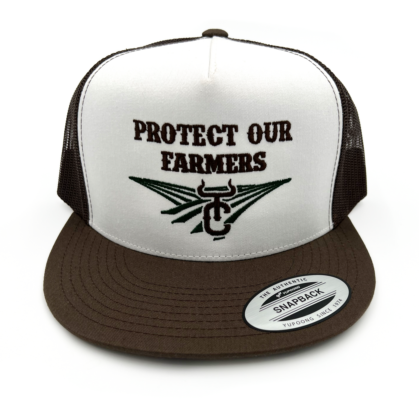 Protect Our Farmers Flat Bill Trucker Snapback