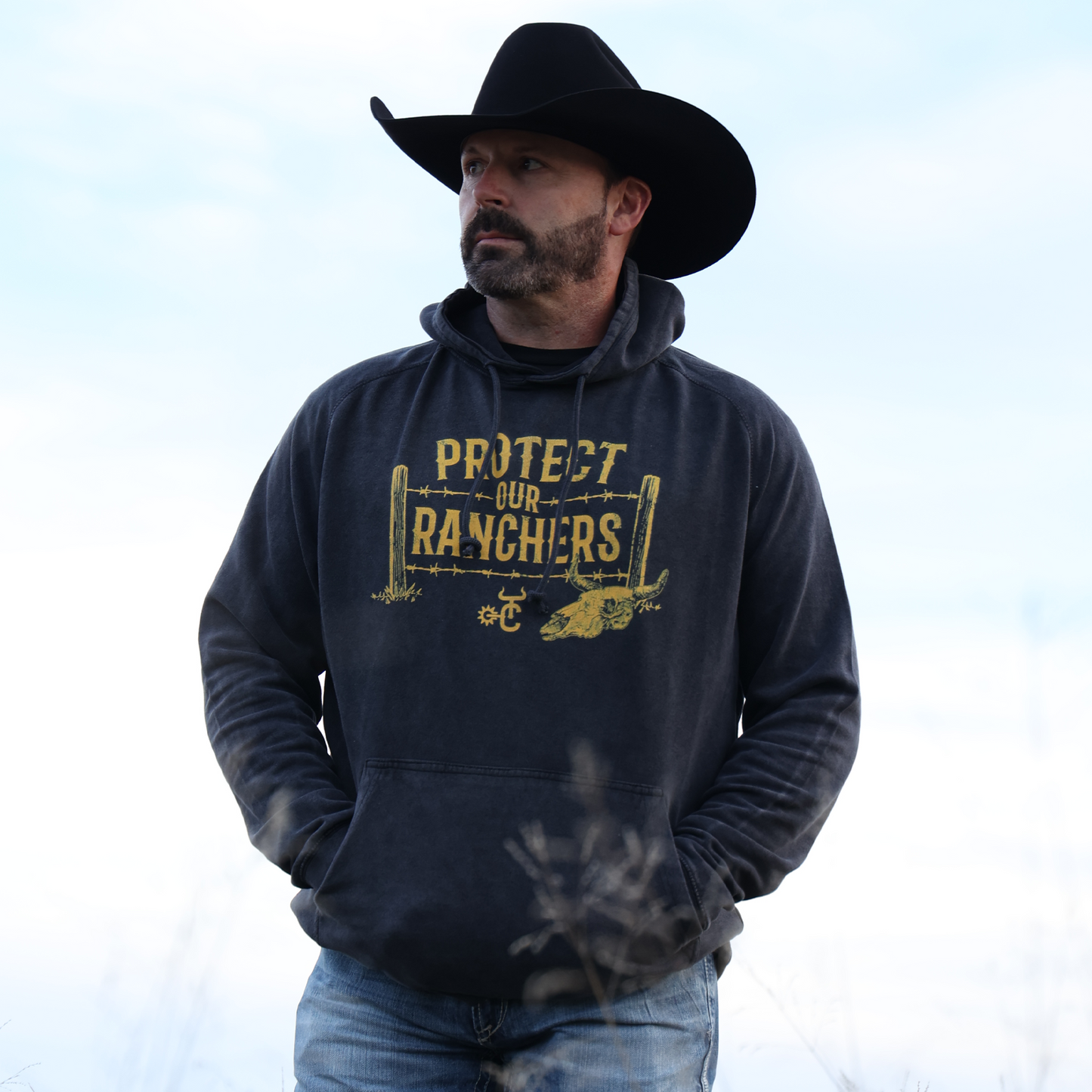 Protect Our Ranchers Vintage Hoodie